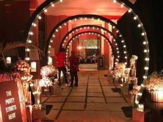 Illuminated Arch Tunnel - Event Management Ranakpur Kumbhalgarh