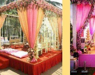 Greenery Pillar Mandap - Event Management Ranakpur Kumbhalgarh