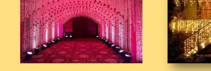 Pink Light Entry Tunnel - Event Management Ranakpur Kumbhalgarh
