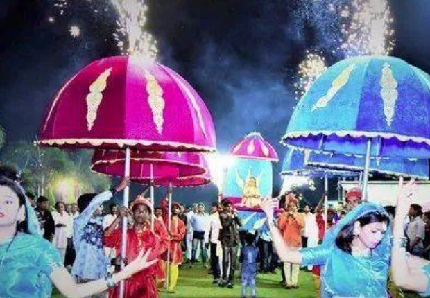 Illuminated Umbrella Procession - Event Management Ranakpur Kumbhalgarh