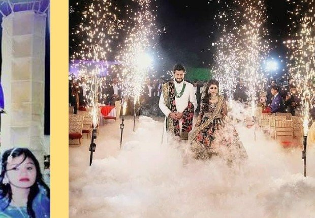 Fog & Sparkler Aisle - Event Management Ranakpur Kumbhalgarh